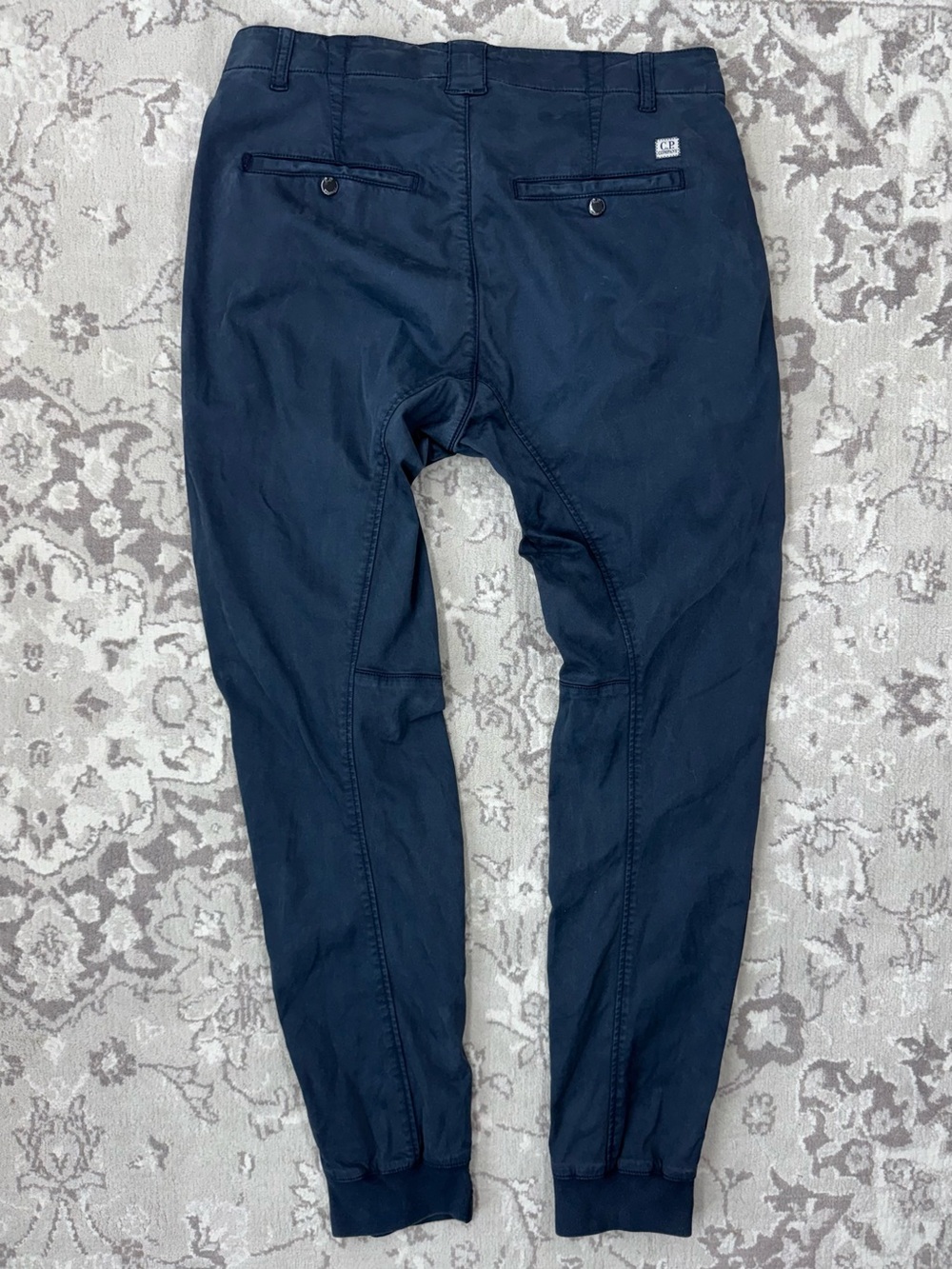 C.P. Company Navy Ergonomic Fit Utility Chinos with Jogger Cuff - Size 46 - Picture 2 of 9